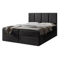 BOXBETT Rebos - H3 - Schwarz, Holz/Textil (160/200cm) - MIRJAN24