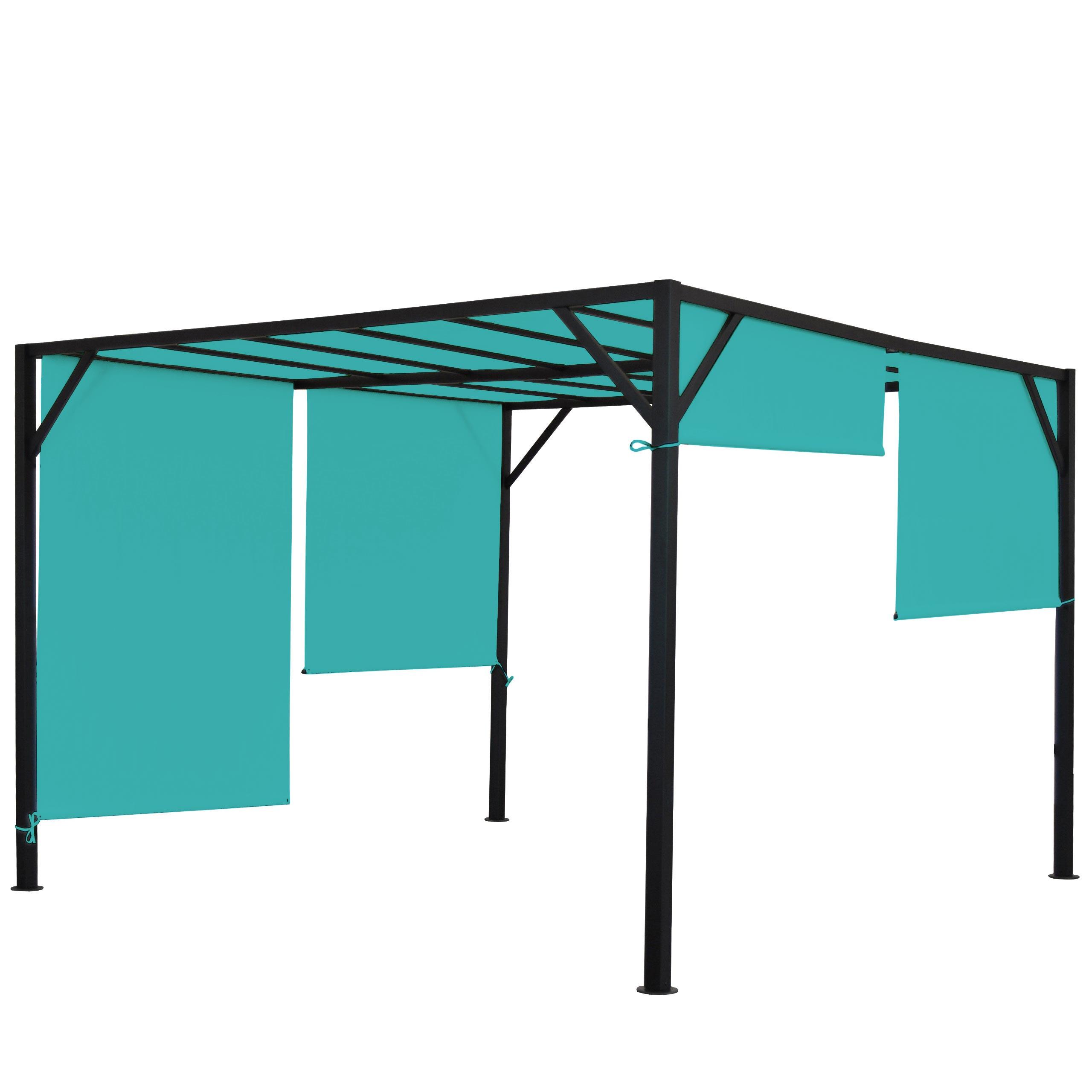 PERGOLA BEJA Türkis - Türkis, Metall (305/212/405cm) - MCW
