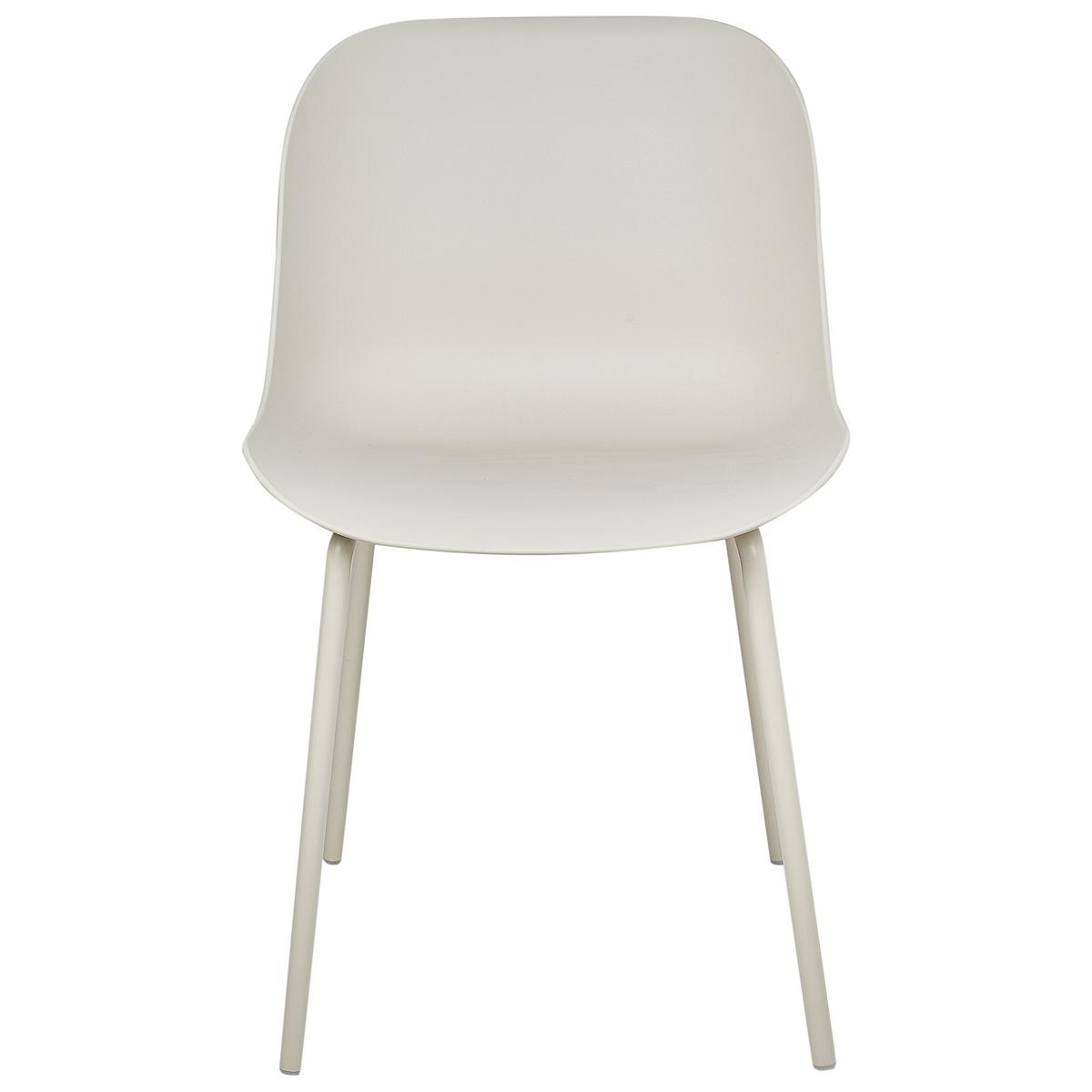 ESSZIMMERSTUHL 2er-Set Hellbeige Beloit - Beige, Kunststoff (44/80/55cm) - Beliani
