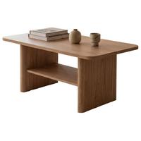 COUCHTISCH Hickory Walnuss 90 x 56 cm, Wohnzimmertisch mit Ablage - Walnussfarben, Holzwerkstoff (56/90/42cm) - Furn.Design