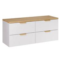 WASCHTISCHUNTERSCHRANK 120.6cm Oria Weiß - Weiß, Holzwerkstoff (120.6/50/46.5cm) - Petits-meubles