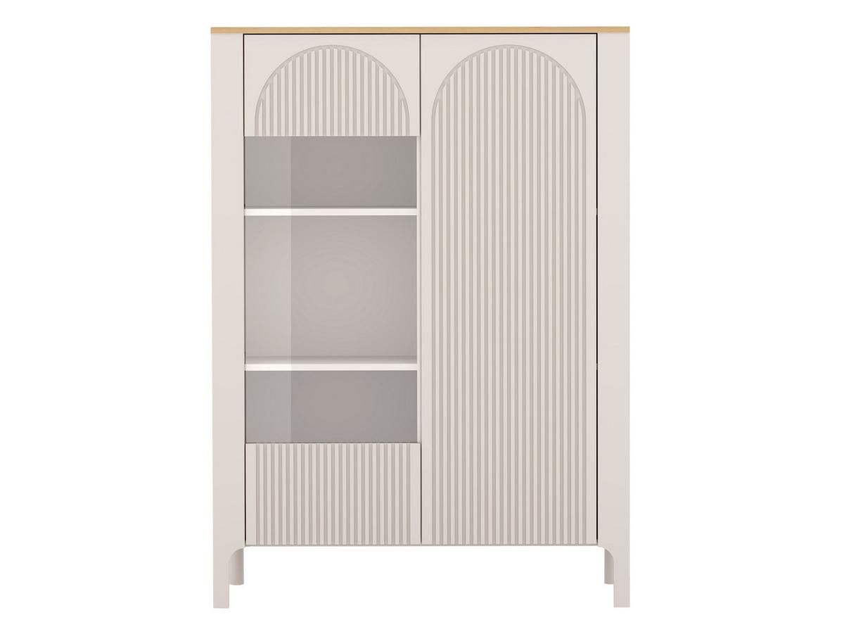 VITRINE Marbella 03 - Kaschmir, Holzwerkstoff (103/146/41cm) - MIRJAN24