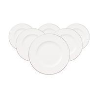 BROTTELLER Anmut Platinum No.1 weiß ø 16,4 cm 6er Set - Weiß, Keramik (16.4cm) - Villeroy & Boch
