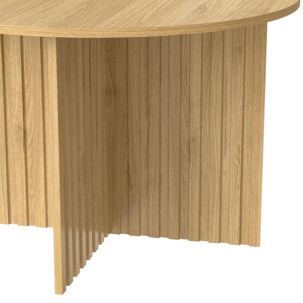 COUCHTISCH-SET 2 teilig in Natur-Optik Runde Satztische im Scandi-Design - Naturfarben, Holzwerkstoff (76/76/50cm) - Urban Meuble