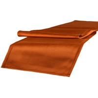 TISCHLÄUFER Samt&Sonders rost-orange 140/40 cm - Dunkelorange, Textil (40/140cm) - beties Heimtextil