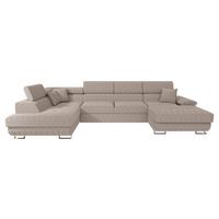 WOHNLANDSCHAFT Cotere Bis Cord, Seite: Links - Sahara, Holz/Textil (345/91/202cm) - MIRJAN24