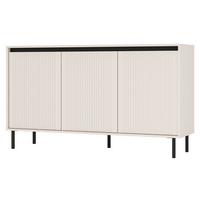 SIDEBOARD Osaka Sandbeige 149 cm - Beige/Schwarz, Holzwerkstoff/Metall (148.6/84.7/40cm) - Selsey