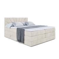 BOXSPRINGBETT MILTIO KING - 140x200 - H3/H4 - Creme - Creme, Holzwerkstoff (140/200cm) - ALTDECOR