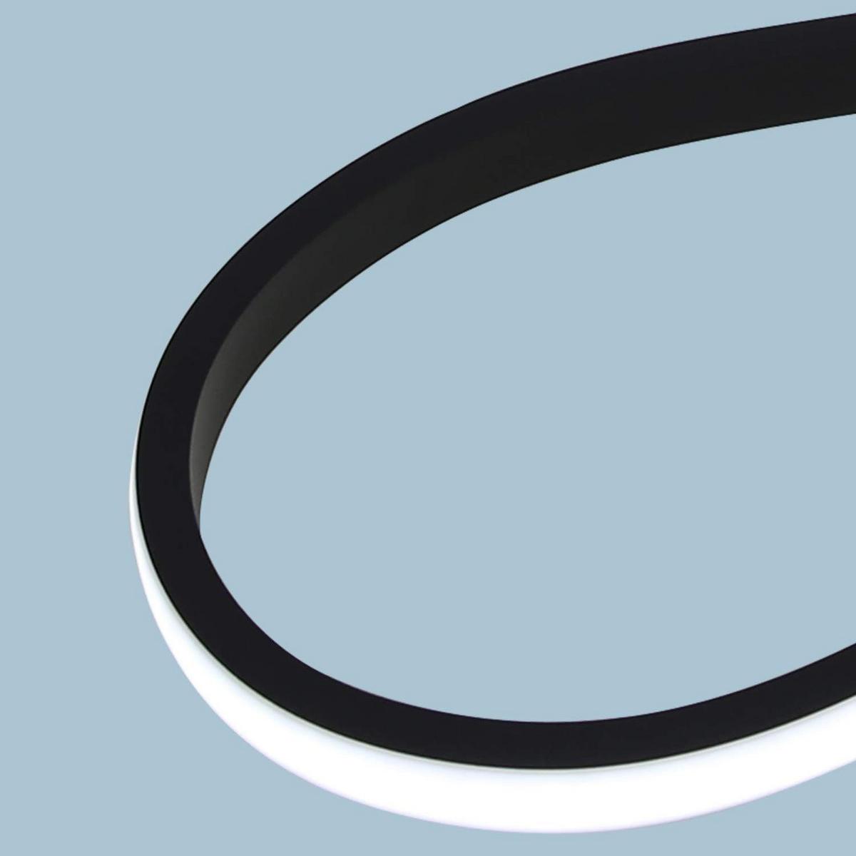 PENDELLEUCHTE Zephyr 53/53/16 cm - Schwarz, Metall (53/53/16cm) - Nettlife