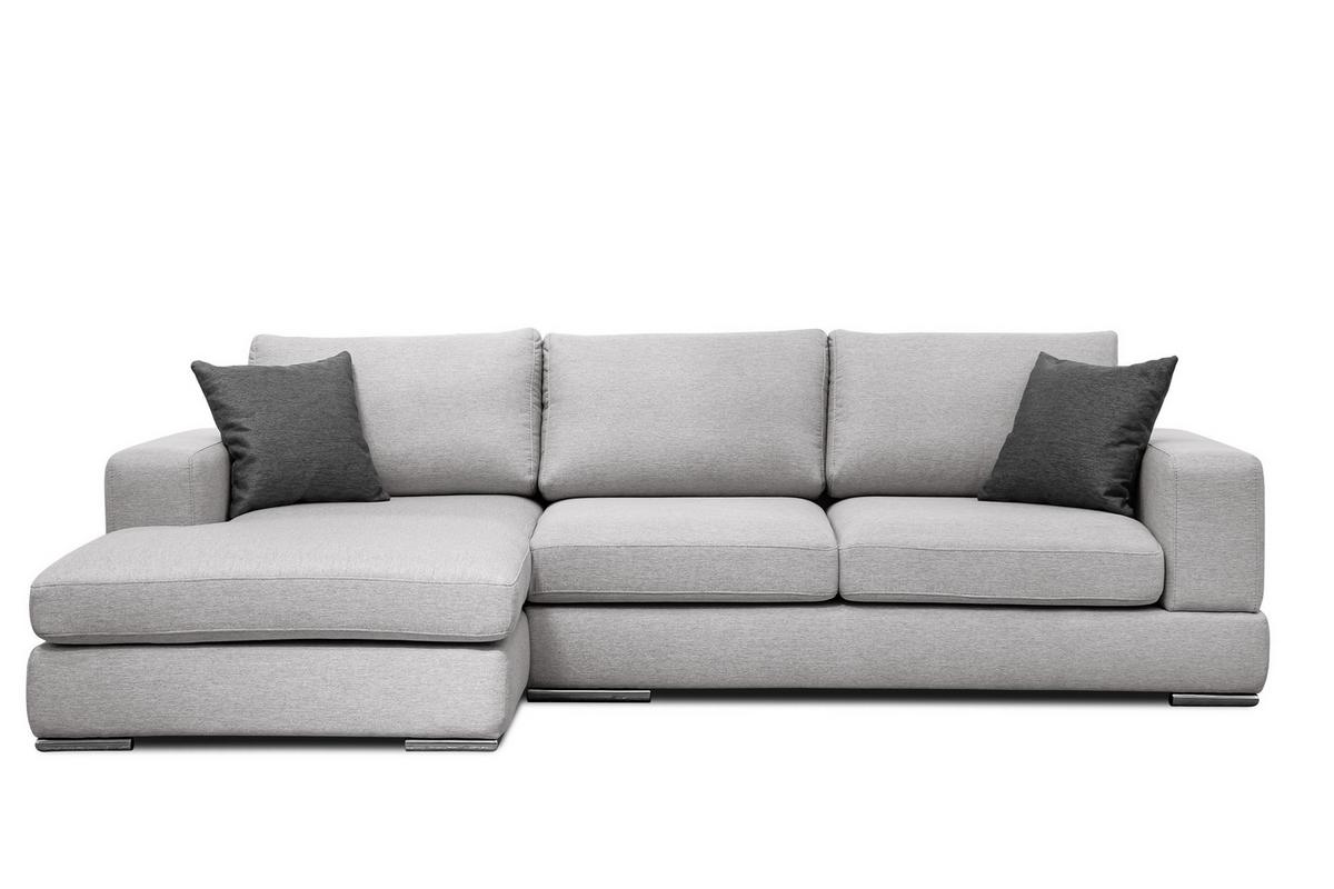 ECKSOFA OTTO 4-Sitzer, hellgrau - Hellgrau, Holzwerkstoff/Textil (159/279cm) - Wozimo
