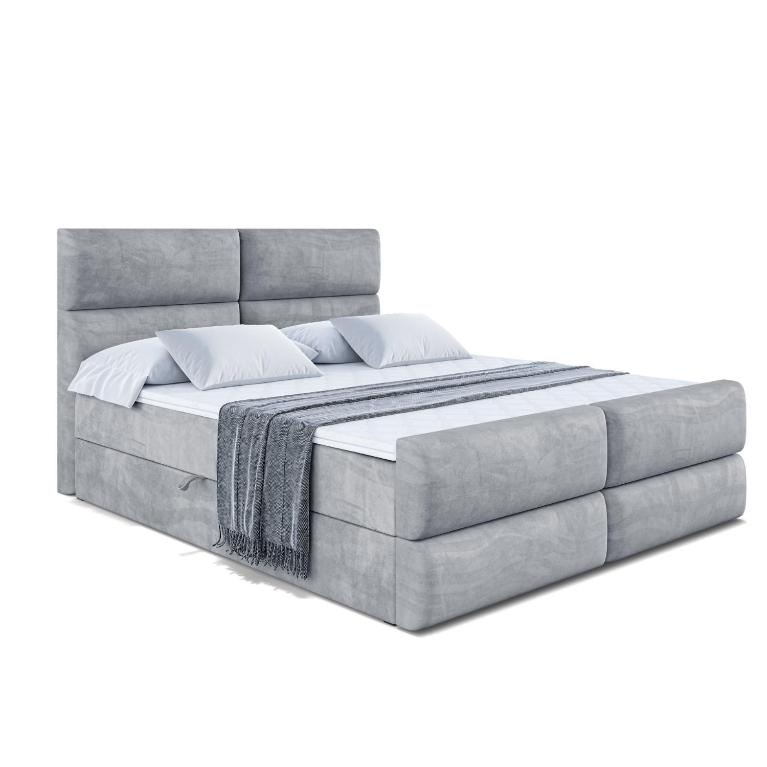 BOXBETT BOXI3-Z - 140x200 cm - H4 - Grau - Grau, Holzwerkstoff (140/200cm) - ALTDECOR