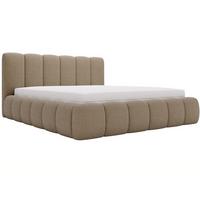 POLSTERBETT Cloud 160x200 Bouclé-Stoff Braun - Braun, Textil (160/200cm) - Graingold