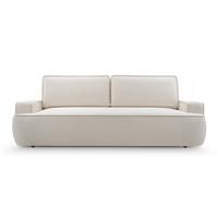 BETTSOFA SOLO Beige Bucle-Stoff mit Schlaffunktion - Beige, Textil (110/94/248cm) - MASSENO