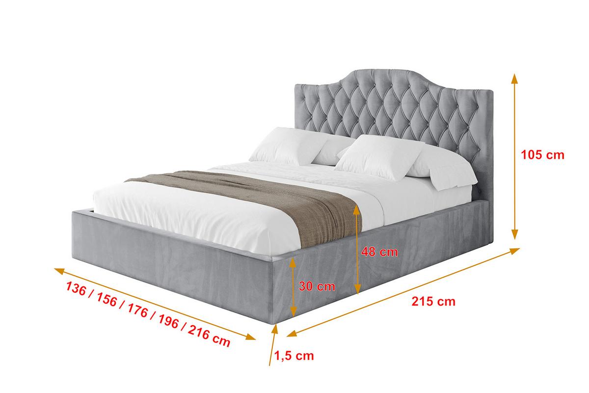 POLSTERBETT mit Bettkasten und Lattenrost, Bett mit Matratze H3/H4 - FALIO 120x200 Hellgrau - Hellgrau, Holzwerkstoff/Textil (120/200cm) - ALTDECOR