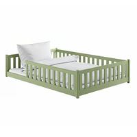BETT 140/200 Maya Olive - Grün, Holz (140/200cm) - Petits-meubles