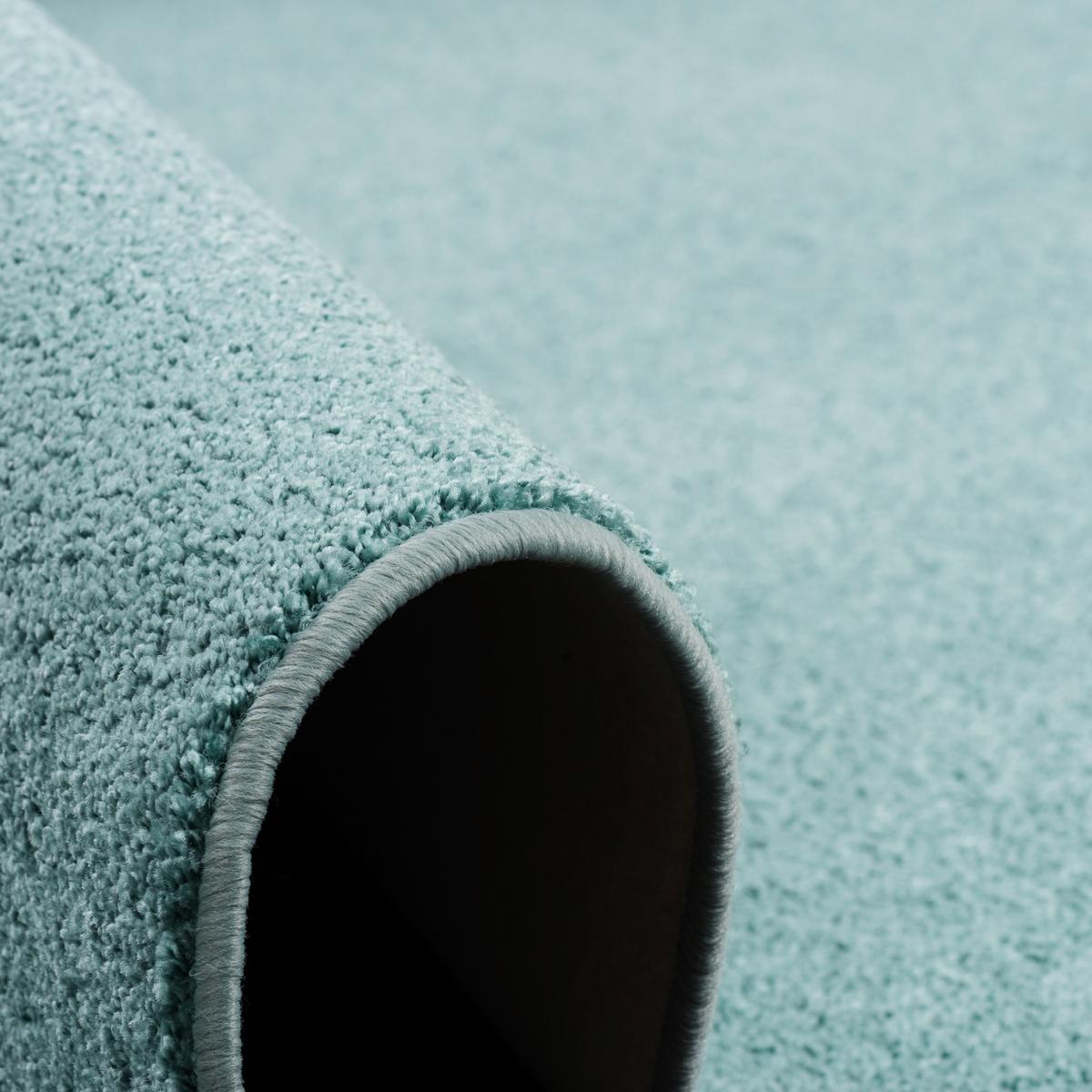 HOCHFLOR VELOURS TEPPICH LUNA RUND - Mintgrün, Textil (200/200cm) - Snapstyle
