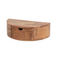 NACHTTISCH CAVE Holz Akazie - Zwetschgeholzfarben, Holz (40/12/20cm) - KAWOLA