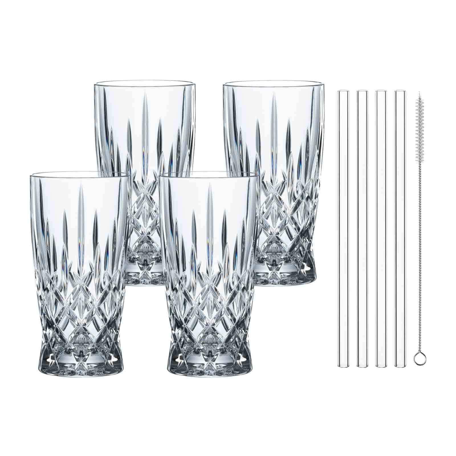 LATTE MACCHIATO SET Noblesse transparent 350 ml 8er Set - Transparent, Glas (0.35L) - Nachtmann