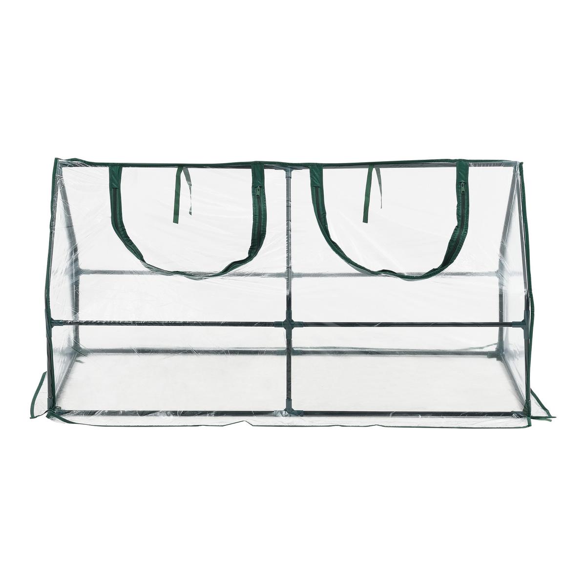 GEWÄCHSHAUS Laubach - Transparent, Kunststoff (120/60/60cm) - [en.casa]
