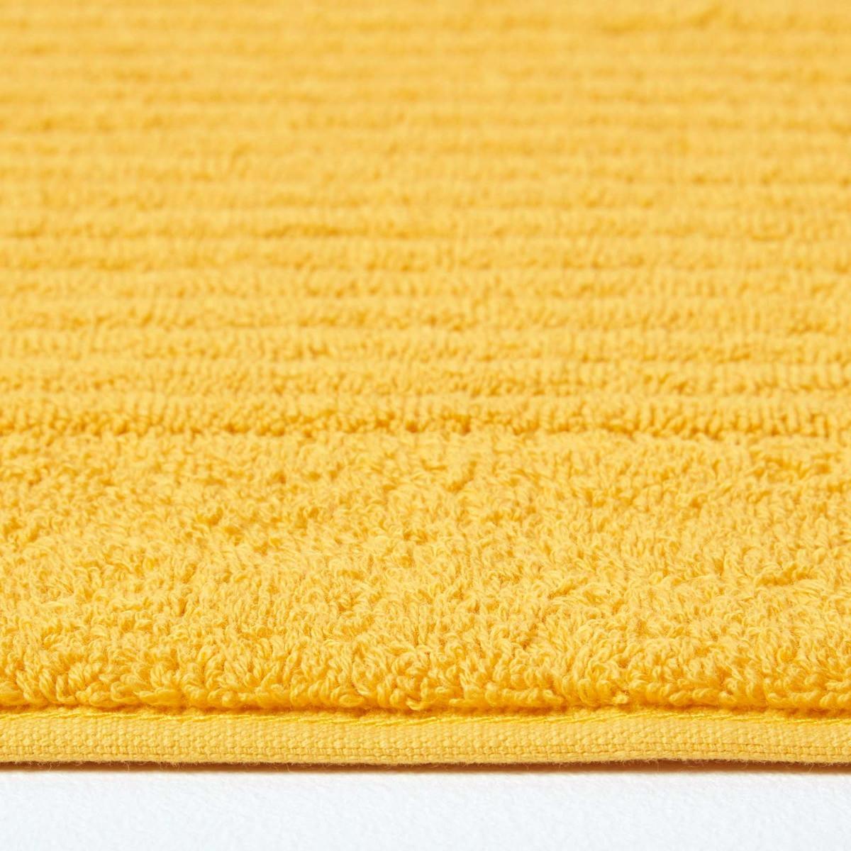 BADEMATTE Imperial 50/80 cm, Baumwolle - Gelb, Textil (50/80cm) - Homescapes