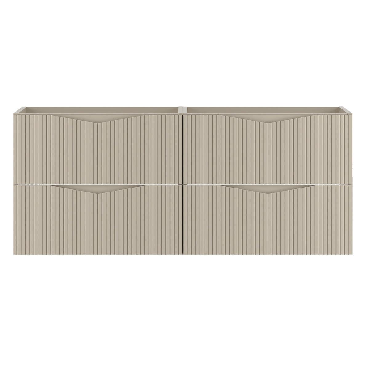 WASCHTISCHUNTERSCHRANK 120cm Tao Kaschmir - Beige, Holzwerkstoff (120/50/46.5cm) - Petits-meubles