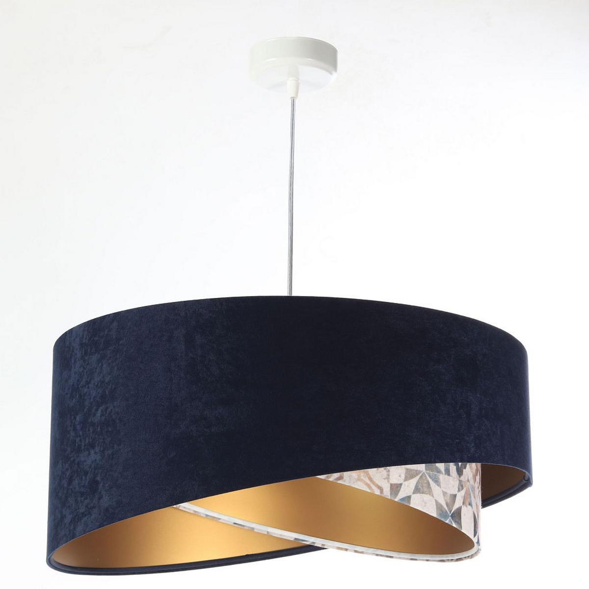 HÄNGELEUCHTE Blau 50/23 cm - Beige, Kunststoff (50/1/23cm) - ONZENO