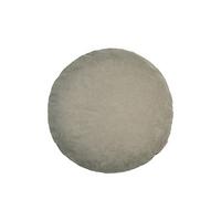 KISSENHÜLLE Rund FarbTon Chenille-Haptik greig-taupe 50 cm Ø - Taupe, Textil (50/50cm) - beties Heimtextil
