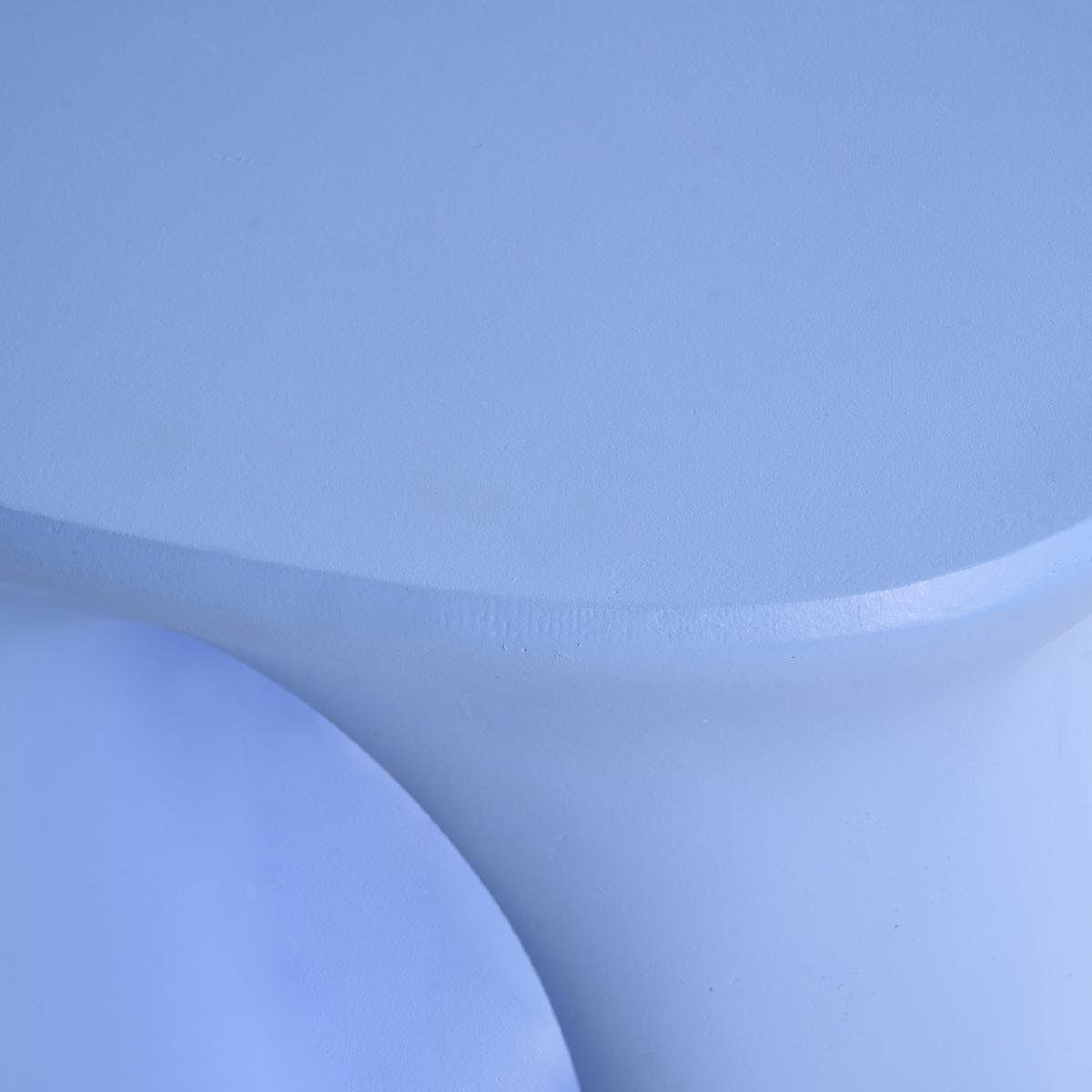 BEISTELLTISCH 42/28 cm Blau Idro - Blau, Keramik (42/28/46cm) - Beliani