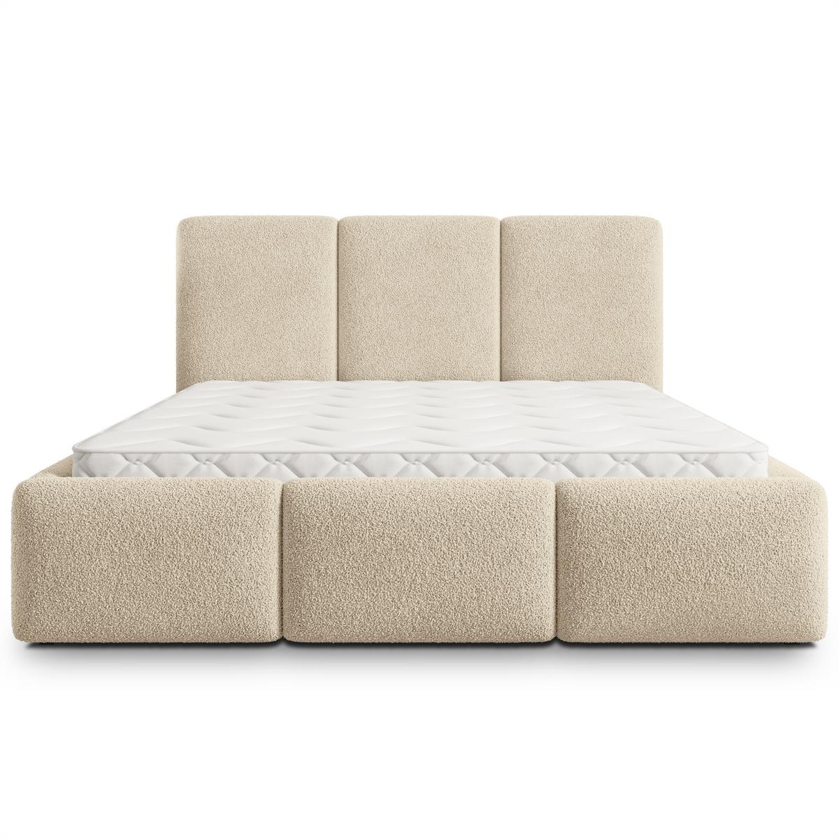 POLSTERBETT ARSIL 140x200 cm mit Bettkästen - Creme - Creme, Holz/Textil (140/200cm) - MASSENO