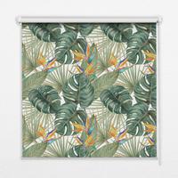 INNENROLLO - Fensterrollo - Rollo - 70x140 cm - Tropische Pflanzen - Grün, Kunststoff (70/140/0.5cm) - TULUP