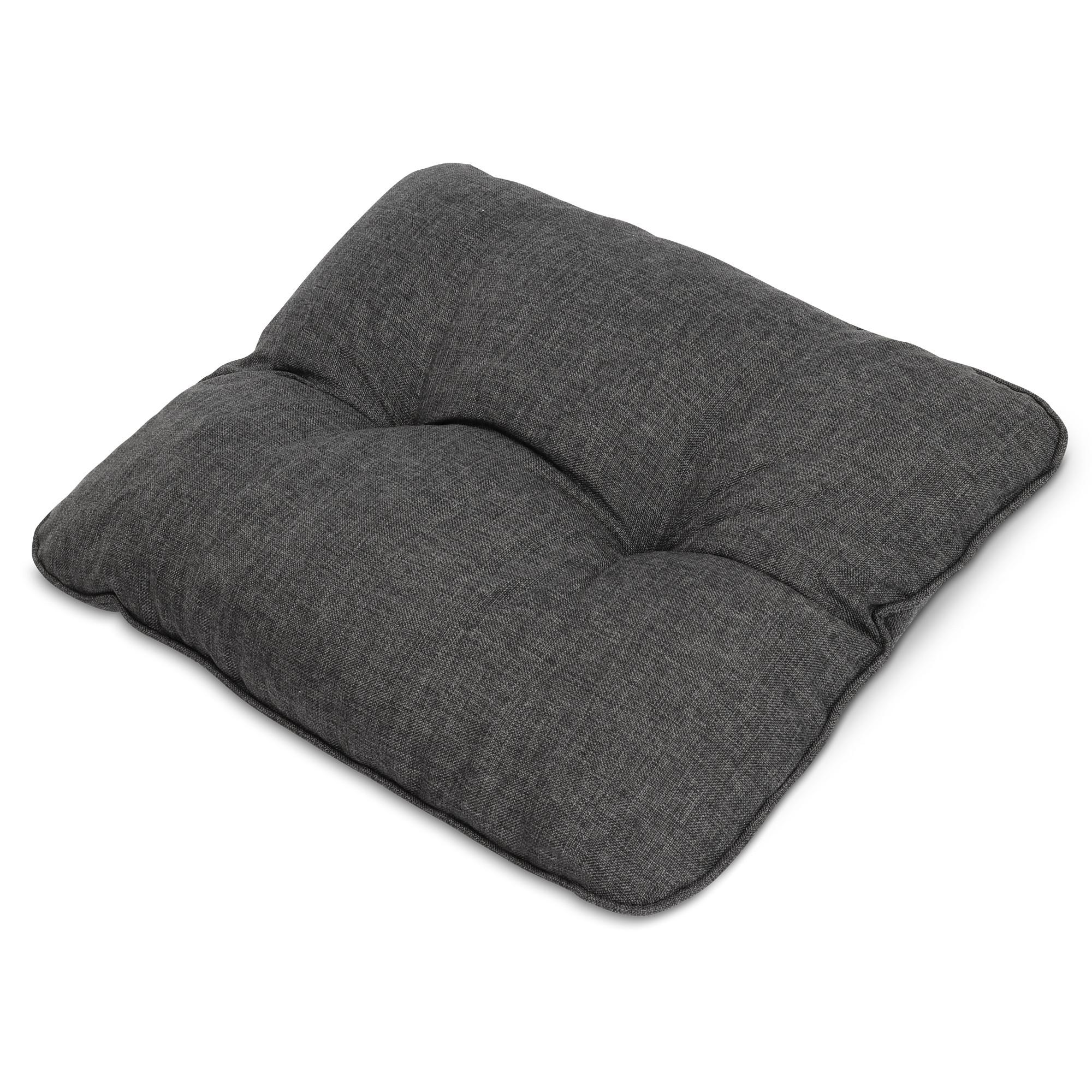 LOUNGEKISSEN Beauflair Outdoor Rücken 50/40/12cm Graphitgrau - Graphitfarben, Textil (40/12/50cm) - Beautissu 
