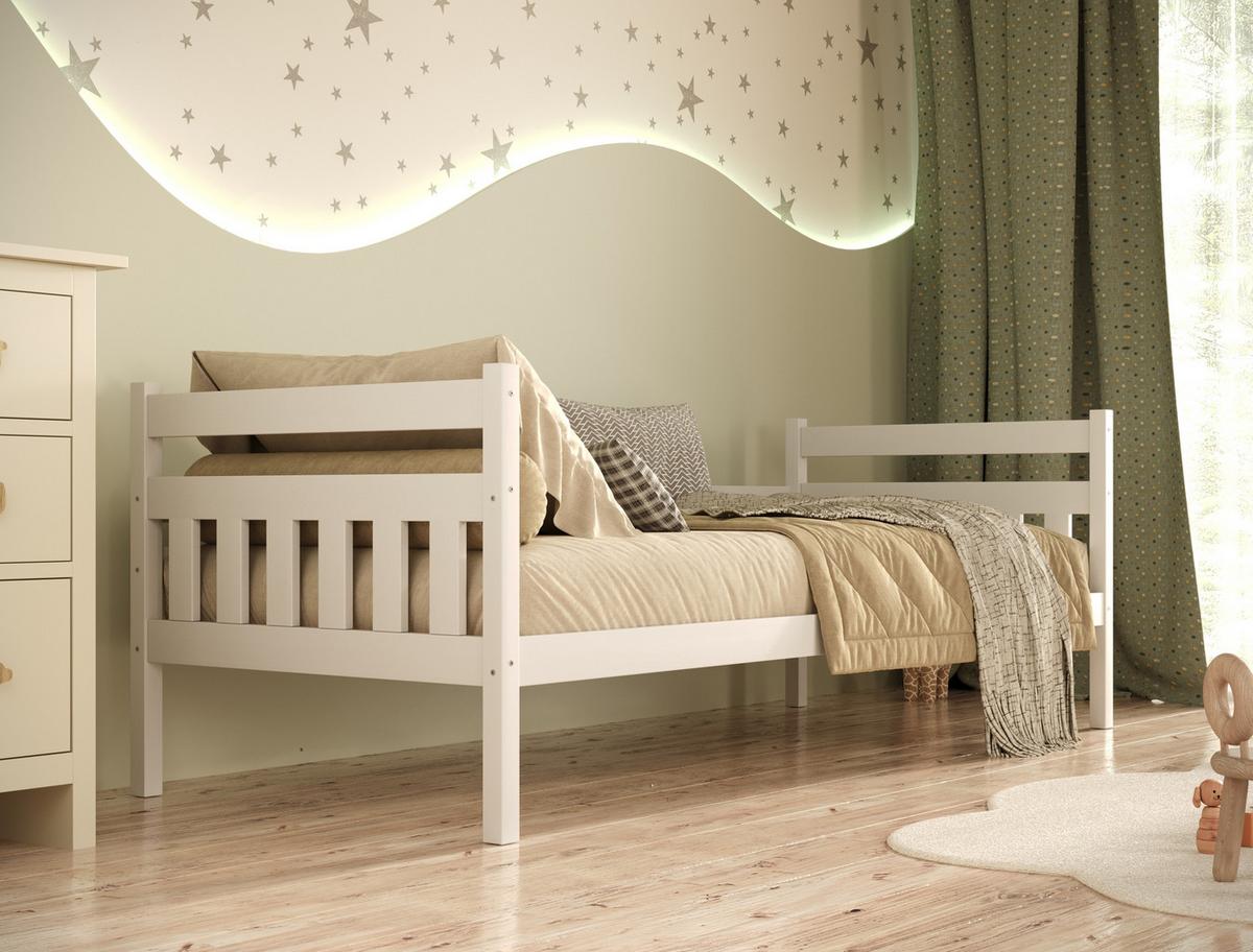 KINDERBETT Dawid mit Matratze 90/180 Weiß 90/180 - Weiß, Holz (90/180cm) - RAUMHIRSCH FURNITURE
