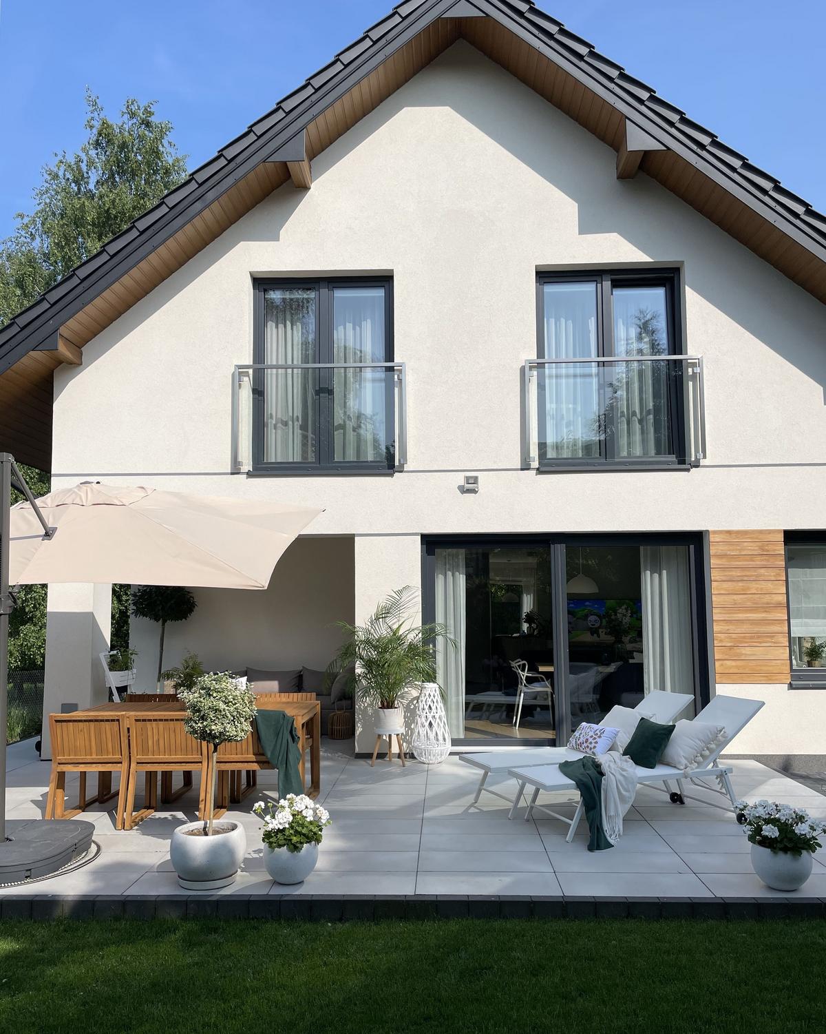 GARTENLIEGE Weiß Portofino - Weiß, Metall (198/107/65cm) - Beliani