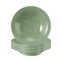 SUPPENTELLER Beat Color Glaze Salbeigrün ø 22,5 cm 6er Set - Grün, Keramik (22.5cm) - Seltmann Weiden