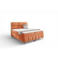 BOXBETT Charlie - Orange, Holzwerkstoff/Textil (160/200cm) - Fun Möbel