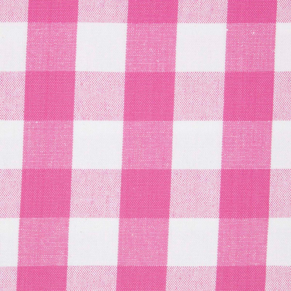ÖSENVORHANG Karomuster blickdicht 2er-Set, 117/137 cm - Pink, Textil (117/137cm) - Homescapes