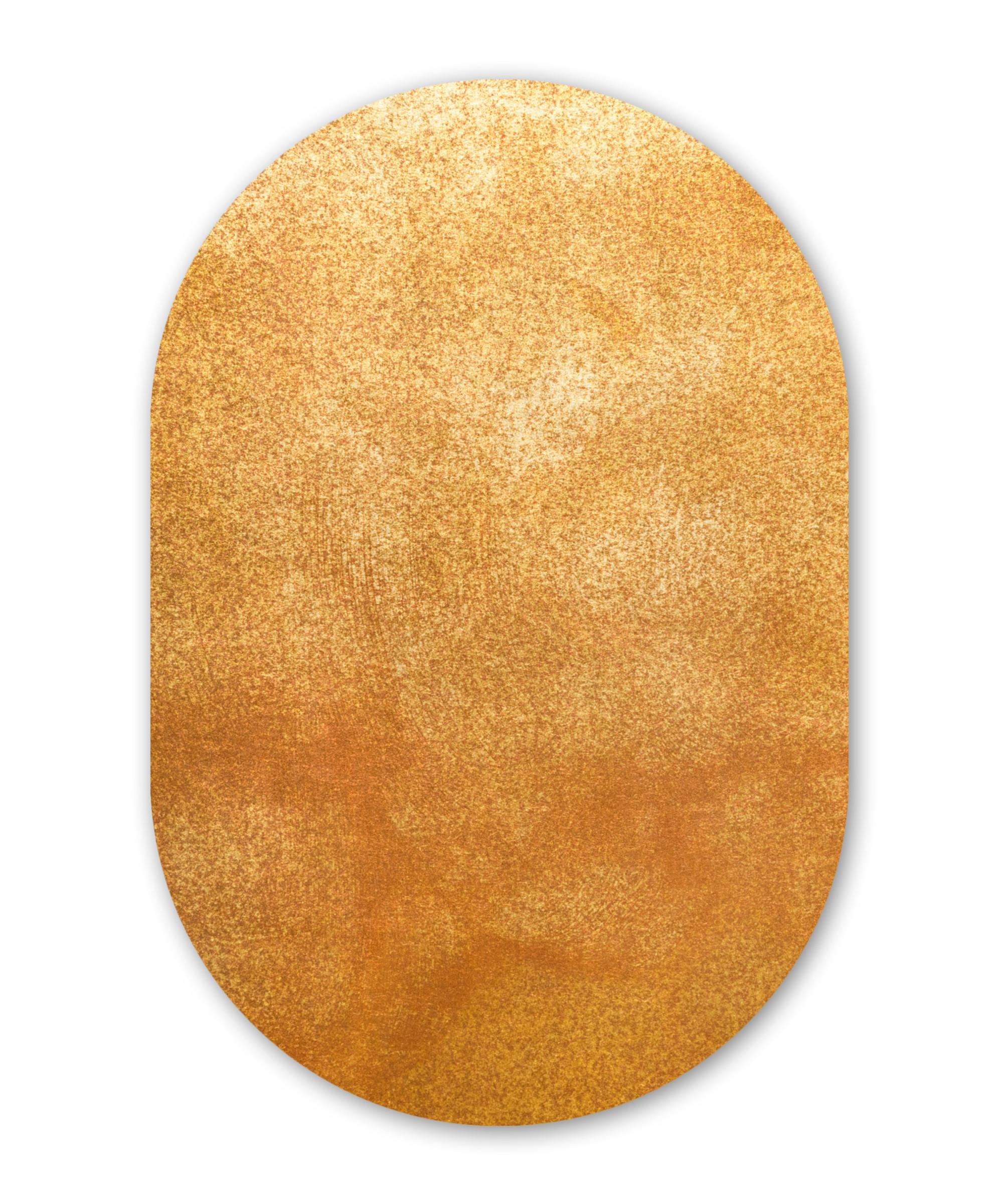 WANDBILD Eisen - Rost - Gold - Metall - Luxus Deko Wohnzimmer 40x60 cm - Goldfarben, Kunststoff (40/60cm) - MuchoWow