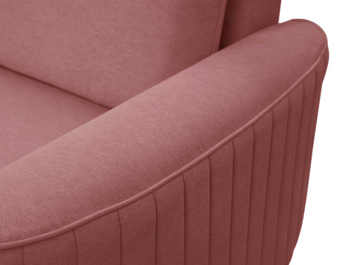 ECKSOFA VELA R-S Dunkelrot Velours-Stoff mit Schlaffunktion - Dunkelrot, Holz (251/251cm) - MASSENO