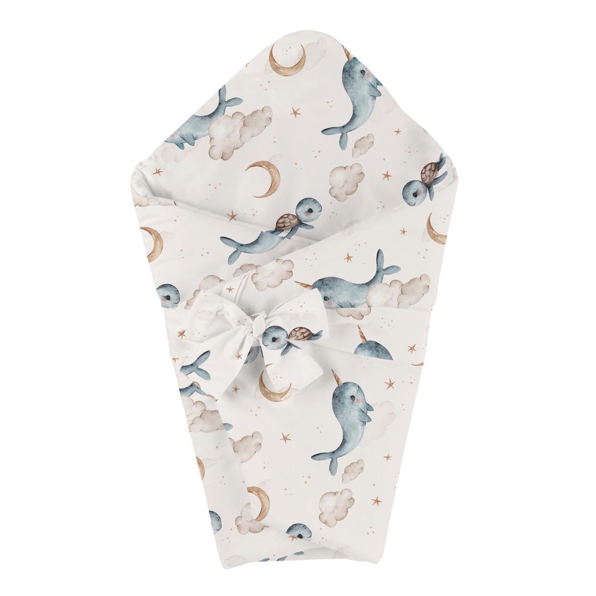 BABY Bambus-Bettwäsche Wale - Beige, Textil (75/75cm) - waldin