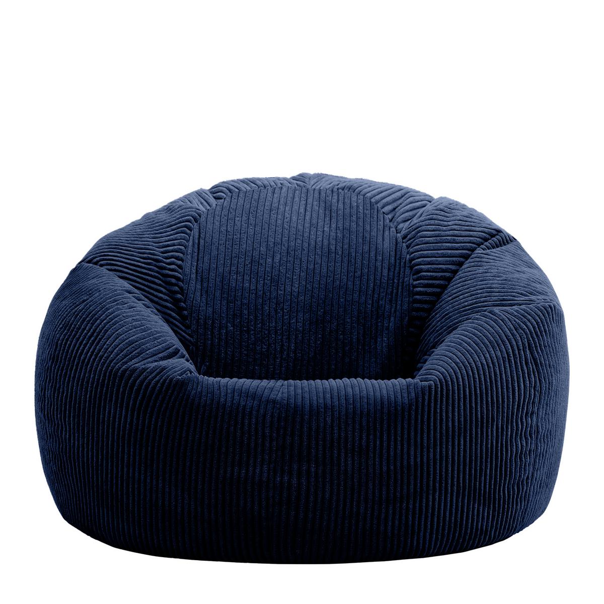 SITZSACK Klassisch Kingston, Cord - Dunkelblau, Textil (85/50/85cm) - icon