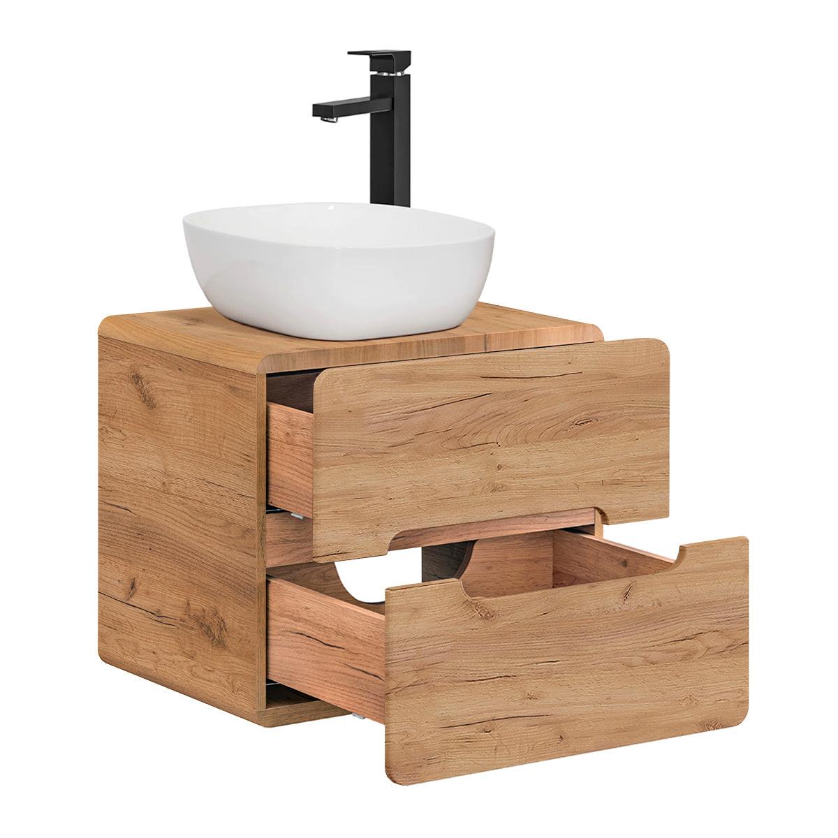 BADMÖBEL 60cm Arun 2er-Set Holz - Braun, Holzwerkstoff (60/53/46cm) - Petits-meubles