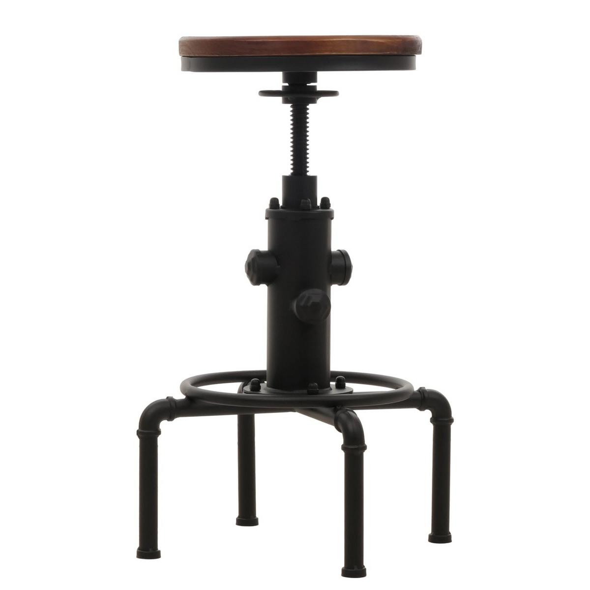 BARHOCKER Braun 2er-Set - Braun, Holz (34/85/34cm) - MCW