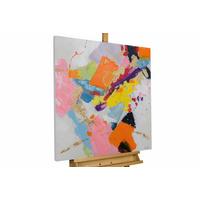 ACRYLBILD HANDGEMALT 80/80 cm - Multicolor, Holz/Textil (80/80cm) - KUNSTLOFT