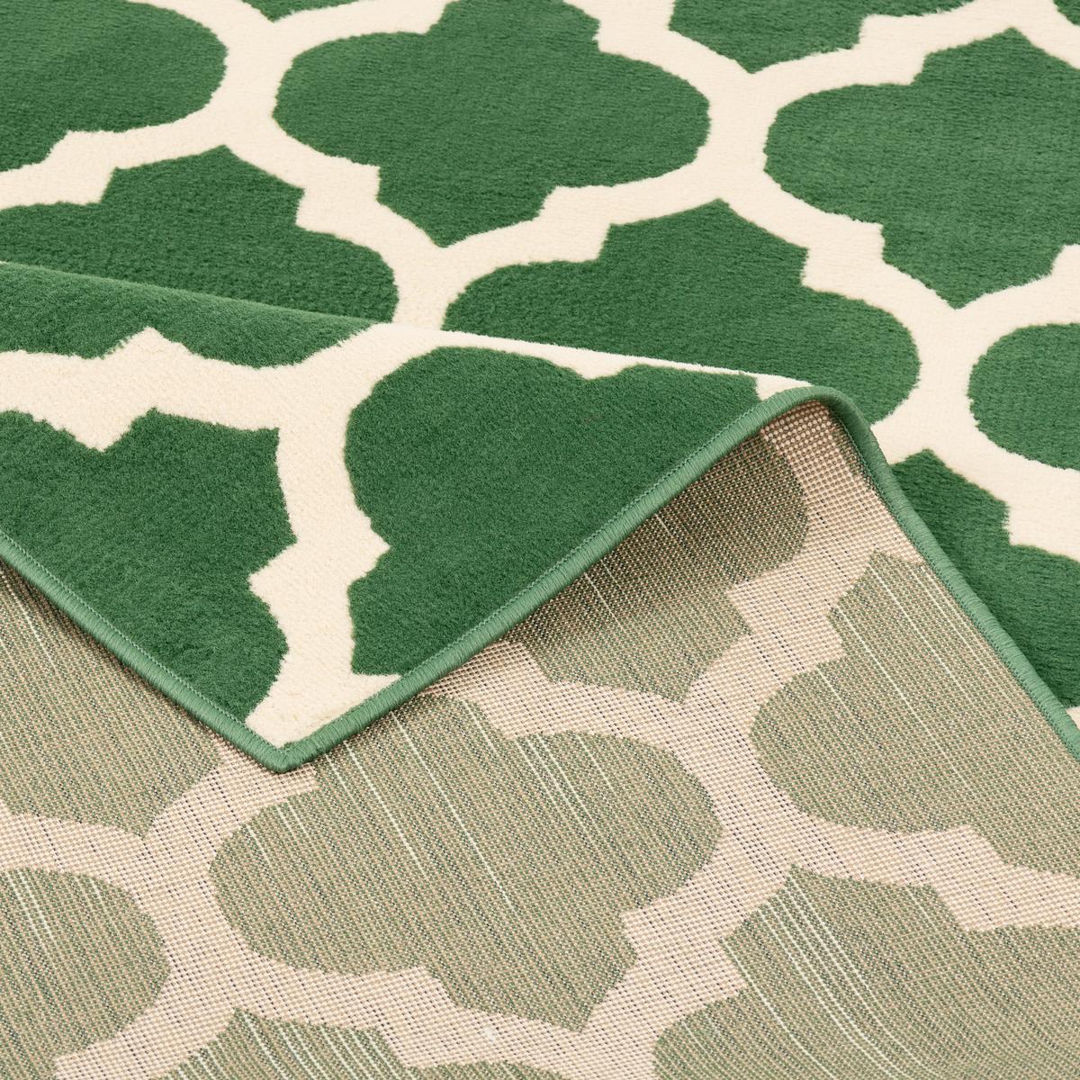 TEPPICH MODERN TRENDLINE FLIESENOPTIK - Grün, Textil (120/170cm) - Pergamon
