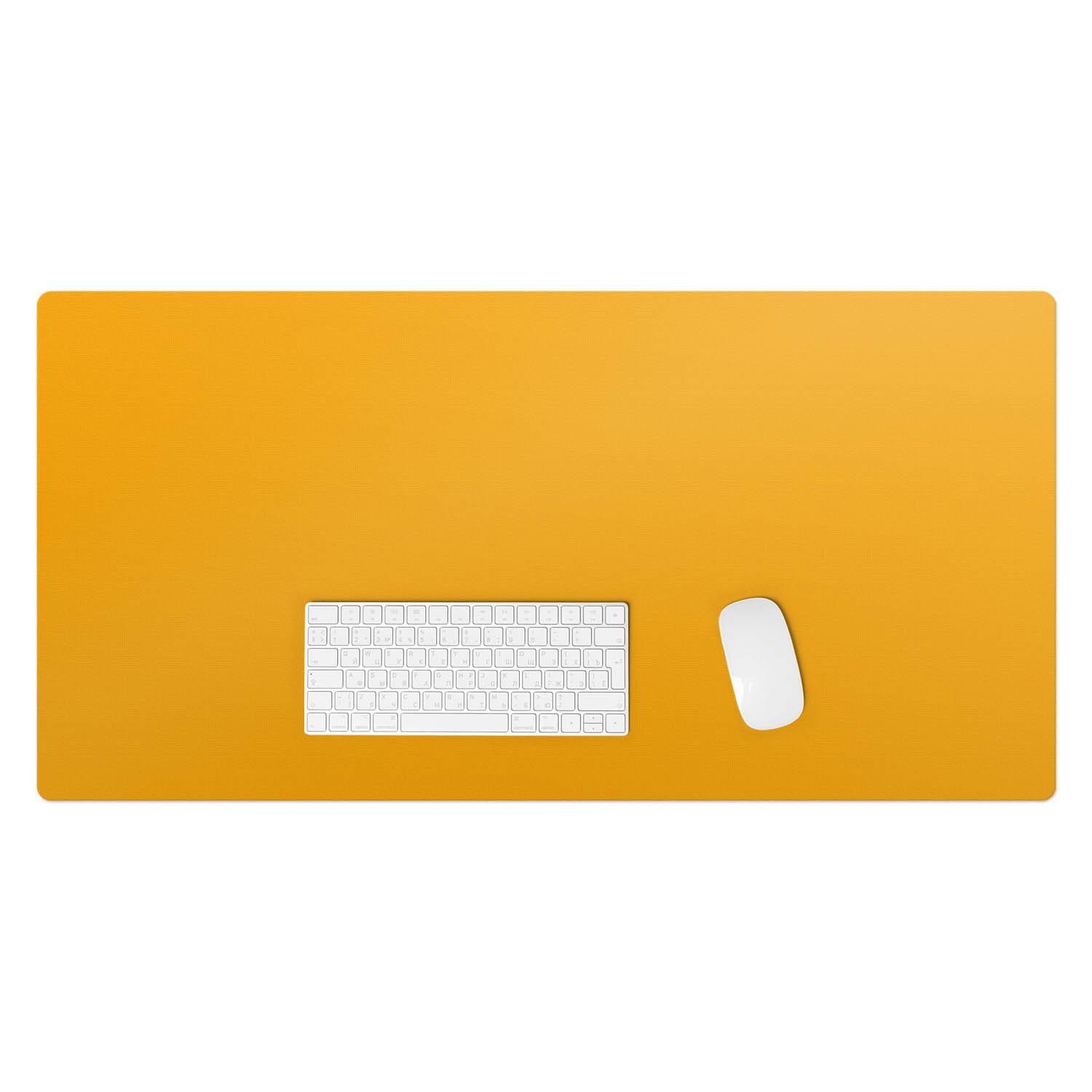 SCHREIBTISCHUNTERLAGE 100x50 cm Orange - Orange, Kunststoff (100/50/1.6cm) - Wallfluent