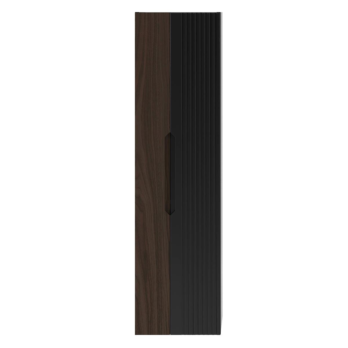 HÄNGESÄULE Sylla Schwarz und Holz - Schwarz, Holzwerkstoff (34.5/130/31.8cm) - Petits-meubles