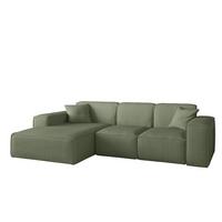 ECKSOFA Celes Premium Stoff Scala - Jadegrün, Holzwerkstoff/Textil (266/165cm) - Fun Möbel