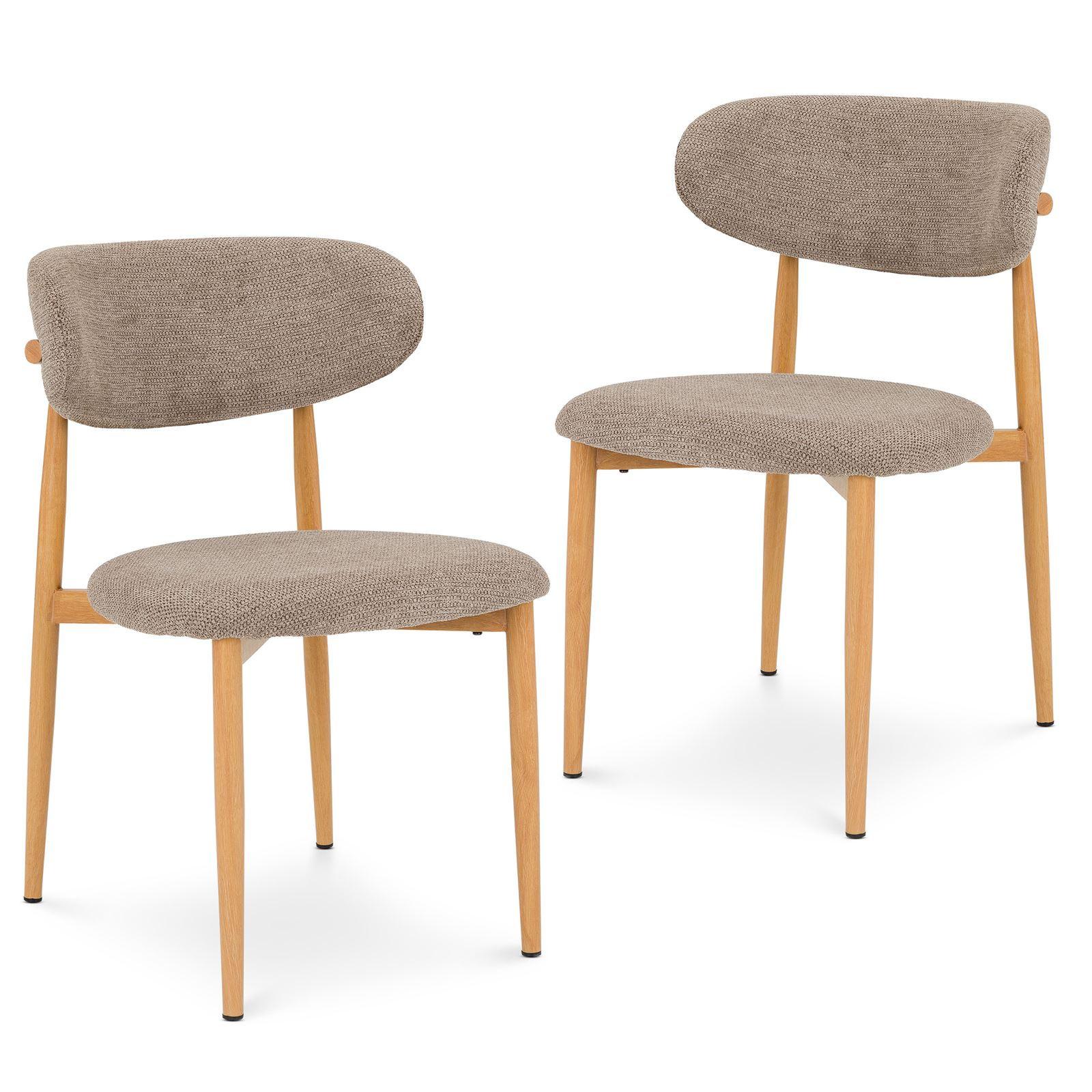 ESSZIMMERSTUHL ARIEL 2er-Set beige - Beige, Textil (51/80/55cm) - IDIMEX