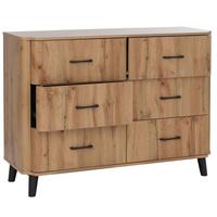KOMMODE Eiche Dekor - Eiche Wotan, Holz (120/86/40cm) - MCW