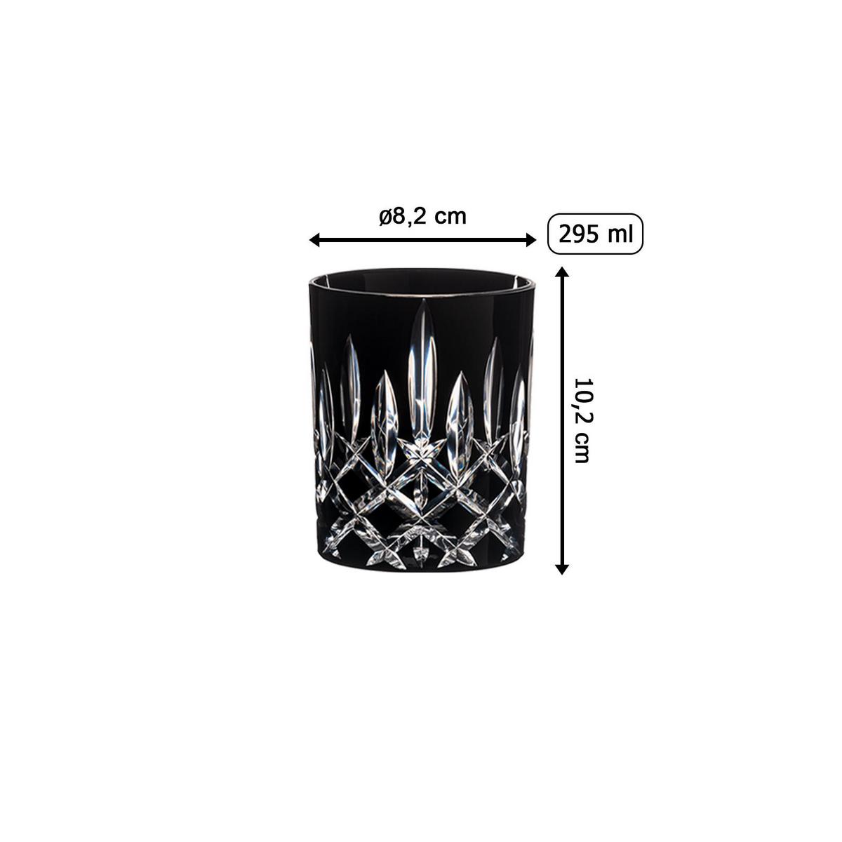 WHISKYGLAS Laudon Schwarz 295 ml - Schwarz, Glas (0.295L) - Riedel